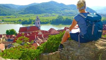 Wachau: Blick über Dürnstein