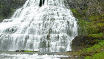 Island: Dynjandi Wasserfall