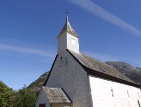 Kreuzfahrten Norwegen: Kirche in Eidfjord, Norwegen