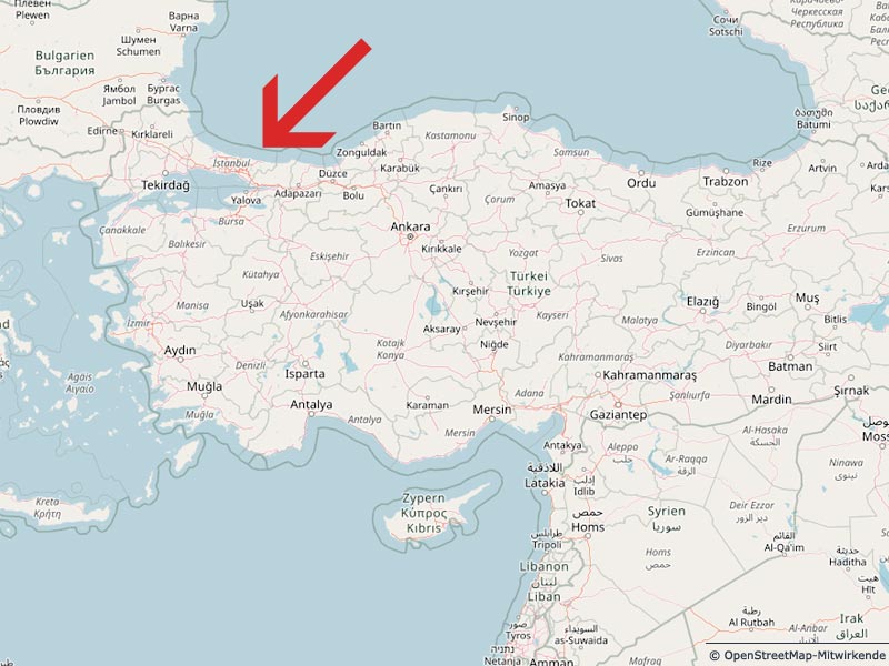 Türkei europa asien grenze Geograf über