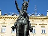 Reiterstatue auf dem Trg bana Jelacica