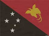 Flagge Papua Neu Guinea