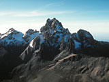 Blick auf den Mount Kenya