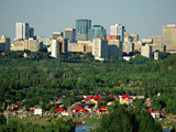Blick auf Edmonton
