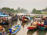 Floating Market im Mekong Delta