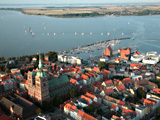 Blick auf die Altstadt von Stralsund