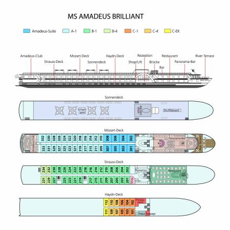 MS Amadeus Brilliant: Deckplan