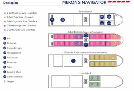 Mekong Navigator: Deckplan