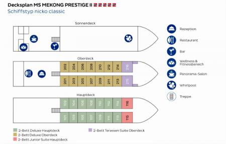 Deckplan Mekong Prestige II