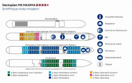 Deckplan MS Maxima
