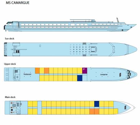MS Camargue: Deckplan