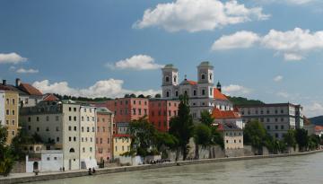 auf dem Donauradweg: Passau