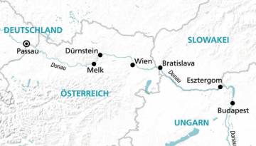 Route Donausonate - Donaukreuzfahrt mit MS Amelia