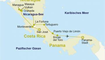 Mittelamerika Rundreise: Costa Rica - Nicaragua - Panama