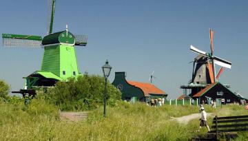Zaanse Schans: Windmühlen in Holland