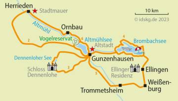 Radreise: Altmühlsee Sternradtour
