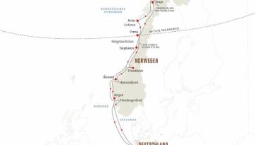 Hurtigruten: Norwegen per Postschiff
