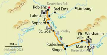 Rhein Radweg - Rhein: die Kurze