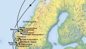 MS Artania: Norwegen - Trolle, Wasserfälle und Fjorde