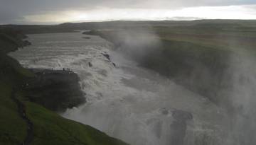 Island: Gullfoss Wasserfall