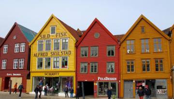 Bergen: Hanseviertel Bryggen