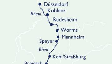MS Lady Diletta: Rhein-Reise durch 3 Länder