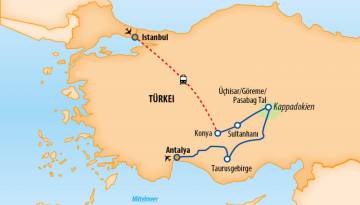 Türkei Rundreise: Istanbul, Kappadokien & Antalya