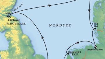 MS Deutschland: Höhepunkte Nordseeküste