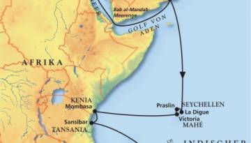 MS Amera: Vom Roten Meer nach Mauritius