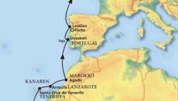 MS Amera: Von Gambia bis Bremerhaven