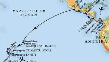 MS Amera: Von Panama bis nach Polynesien