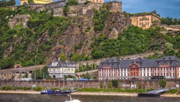 Koblenz und Festung Ehrenbreitstein