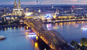 Blick auf Köln und den Dom