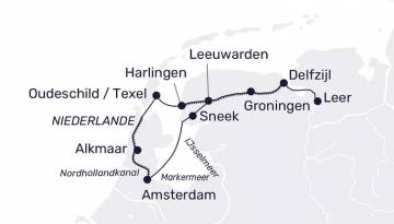 MS Sans Souci: Hollands Grachten und Kanäle