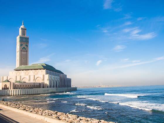 Casablanca: La Corniche und Hassan II Moschee