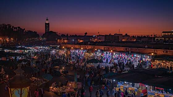 Marrakesch, Marokko: Djemma-el-Fna