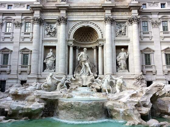 Italien, Rom: Trevi-Brunnen