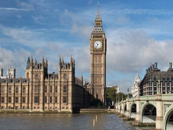 London, Großbritannien: Big Ben und Westminster