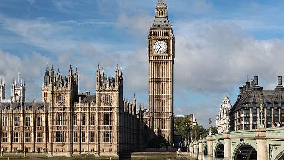 London, Großbritannien: Big Ben und Westminster