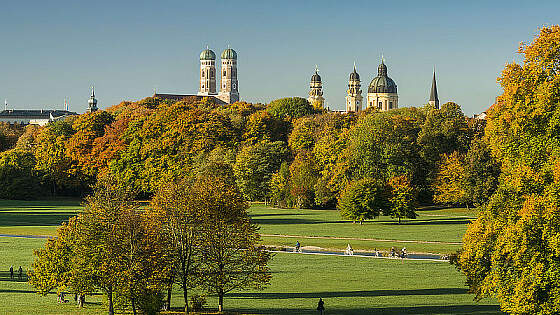 Englischer Garten München - Stadtpanorama