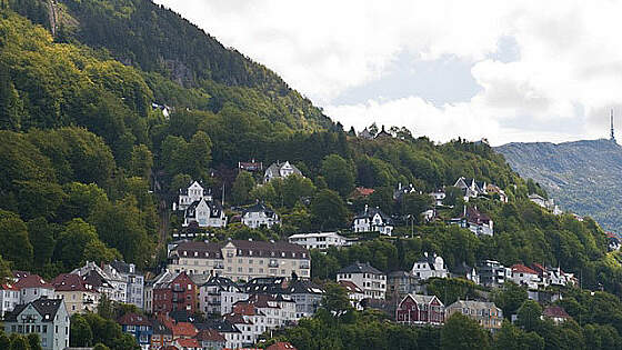 Norwegen, Bergen: Berg Floyen