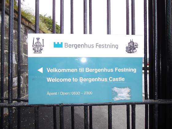 Bergen: Eingang Bergenhus Festung