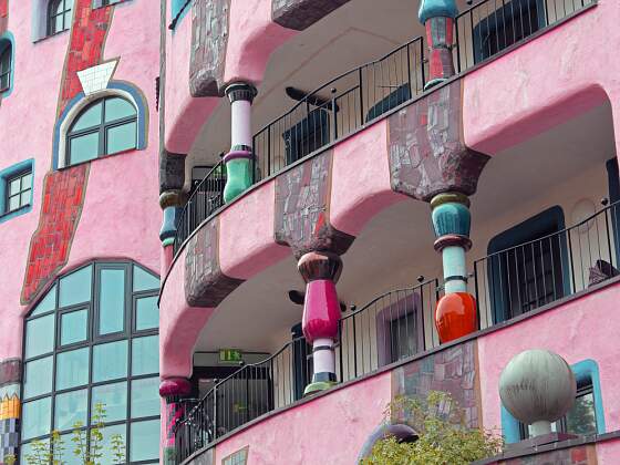 Wien, Österreich: Fassade Hundertwasser