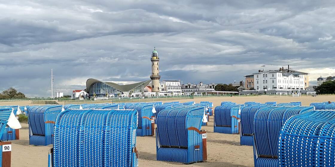 Rostock: Leuchtturm von Warnemünde