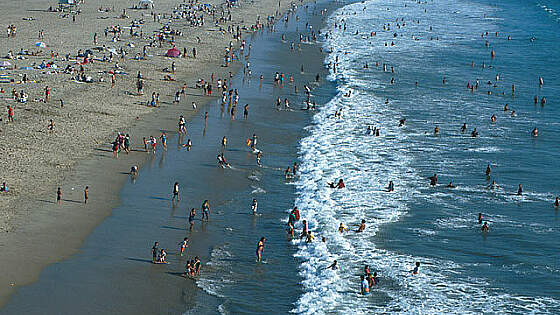 USA, Los Angeles: Venice Beach - Strandansicht