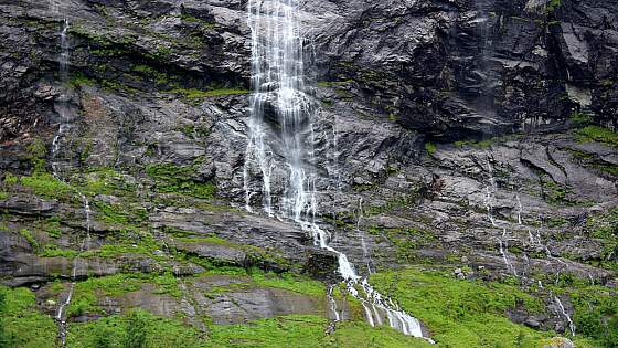 Geiranger, Norwegen: Sieben Schwestern Wasserfall