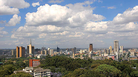 Kenia: Stadtpanorama Nairobi