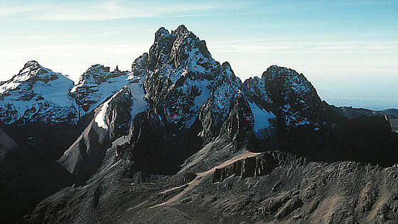 Blick auf den Mount Kenya