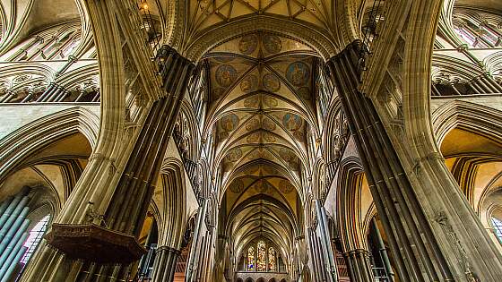 Salisbury, Großbritannien: Kathedrale im Inneren
