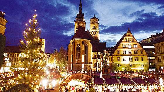 Schillerplatz Stuttgart - Weihnachtsmarkt